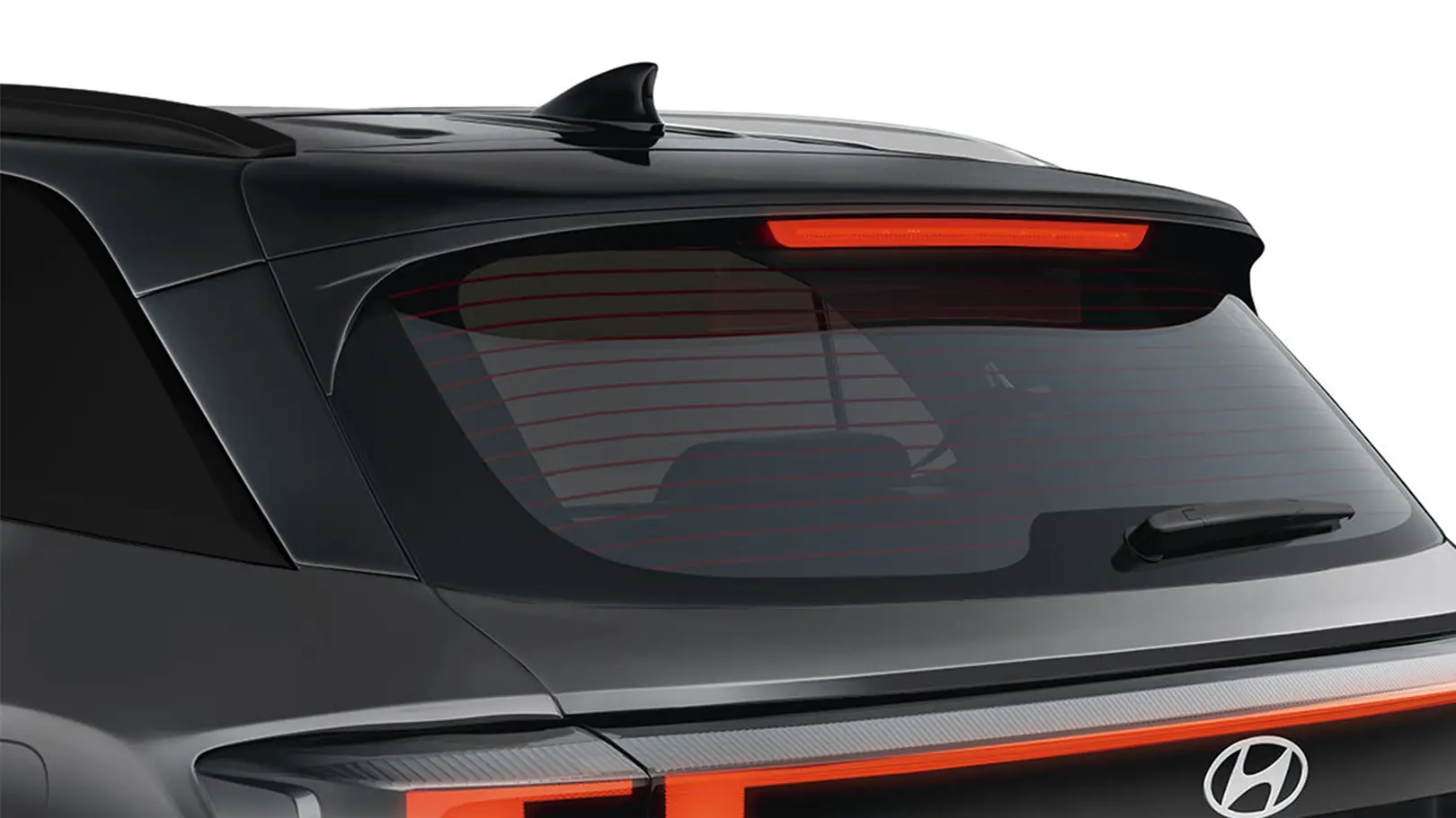 Rear spoiler with LED High Mount Stop Lamps