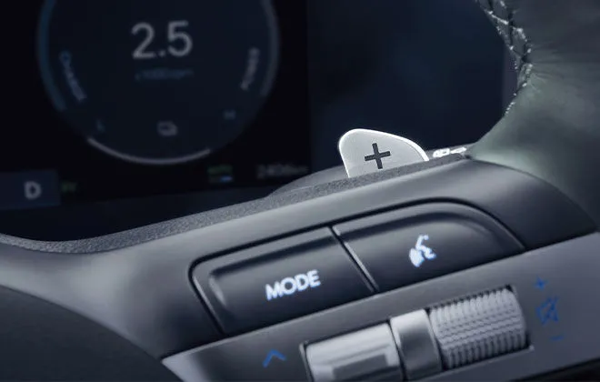 Performa Hyundai TUCSON Paddle Shift-regenerative Braking Mode