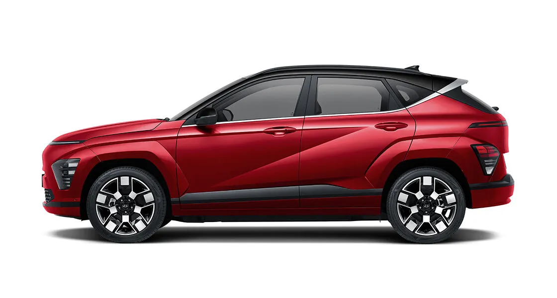 eksterior hyundai kona electric tampak samping